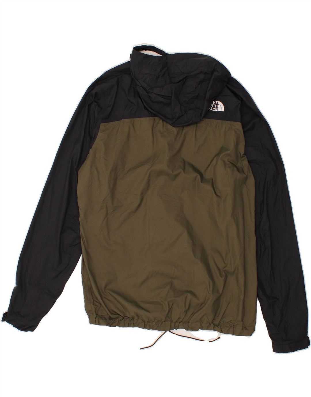 THE NORTH FACE Regnjakke med hætte til mænd UK 38 Medium Khaki Colourblock