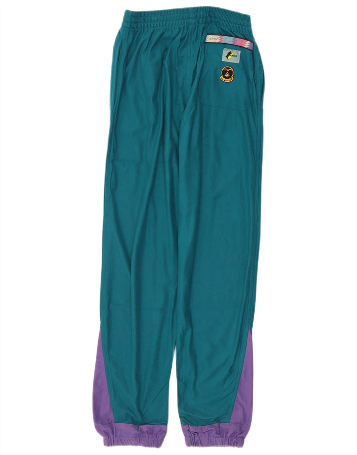 Vintage Herre grafisk hel træningsdragt Lille grøn Colourblock Polyester