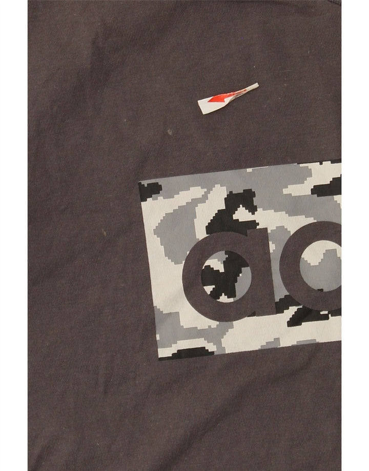 Adidas Herre grafisk T-shirt top mellemgrå bomuld