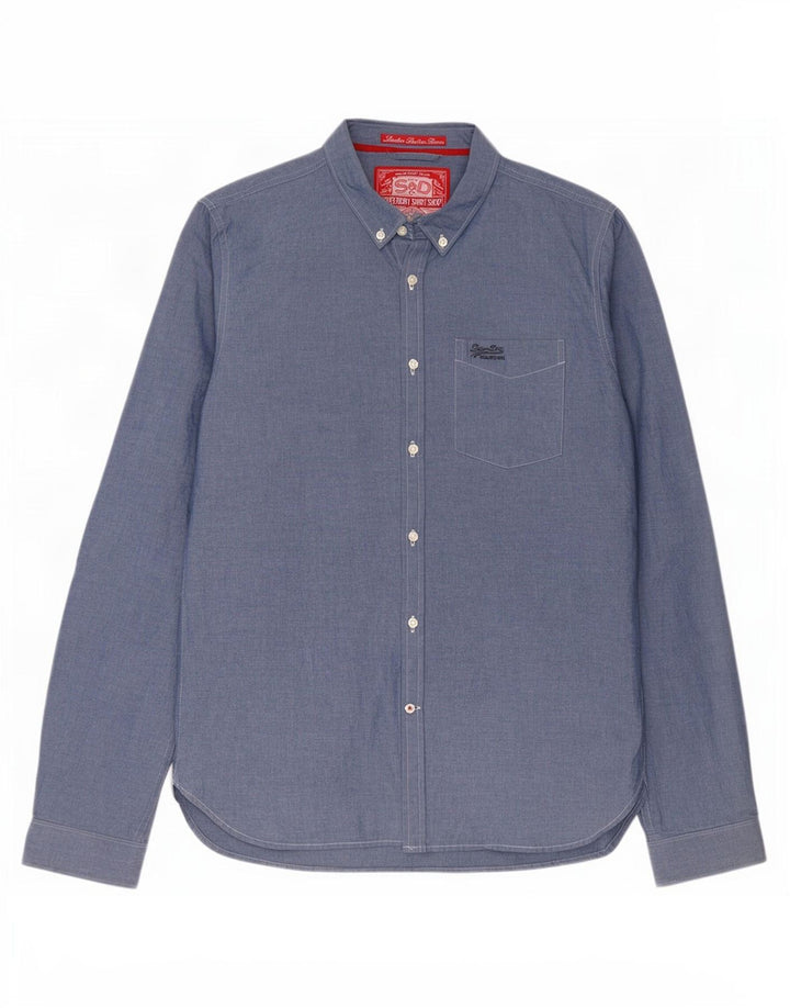 Superdry herreskjorte XL blå bomuld