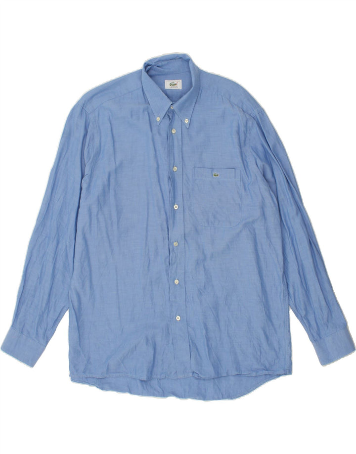 LACOSTE Mens Shirt Size 41 Medium Blue Cotton Vintage Lacoste and Second-Hand Lacoste from Messina Hembry 