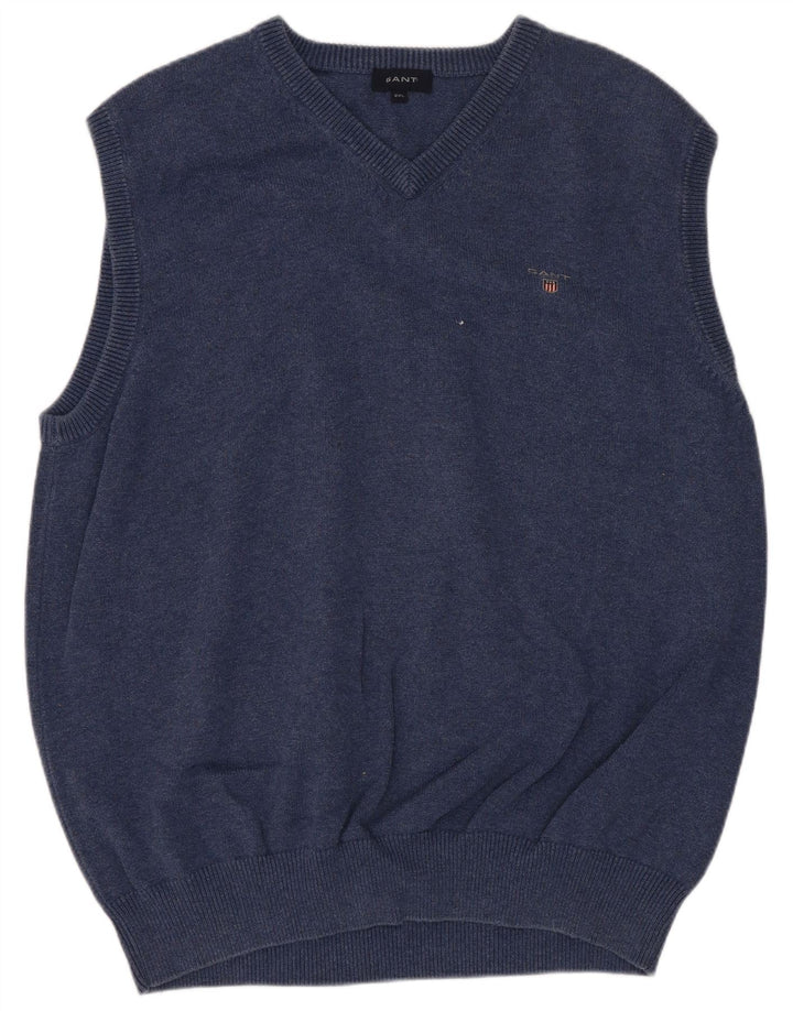 Gant herrevest tanktop 2XL marineblå bomuld