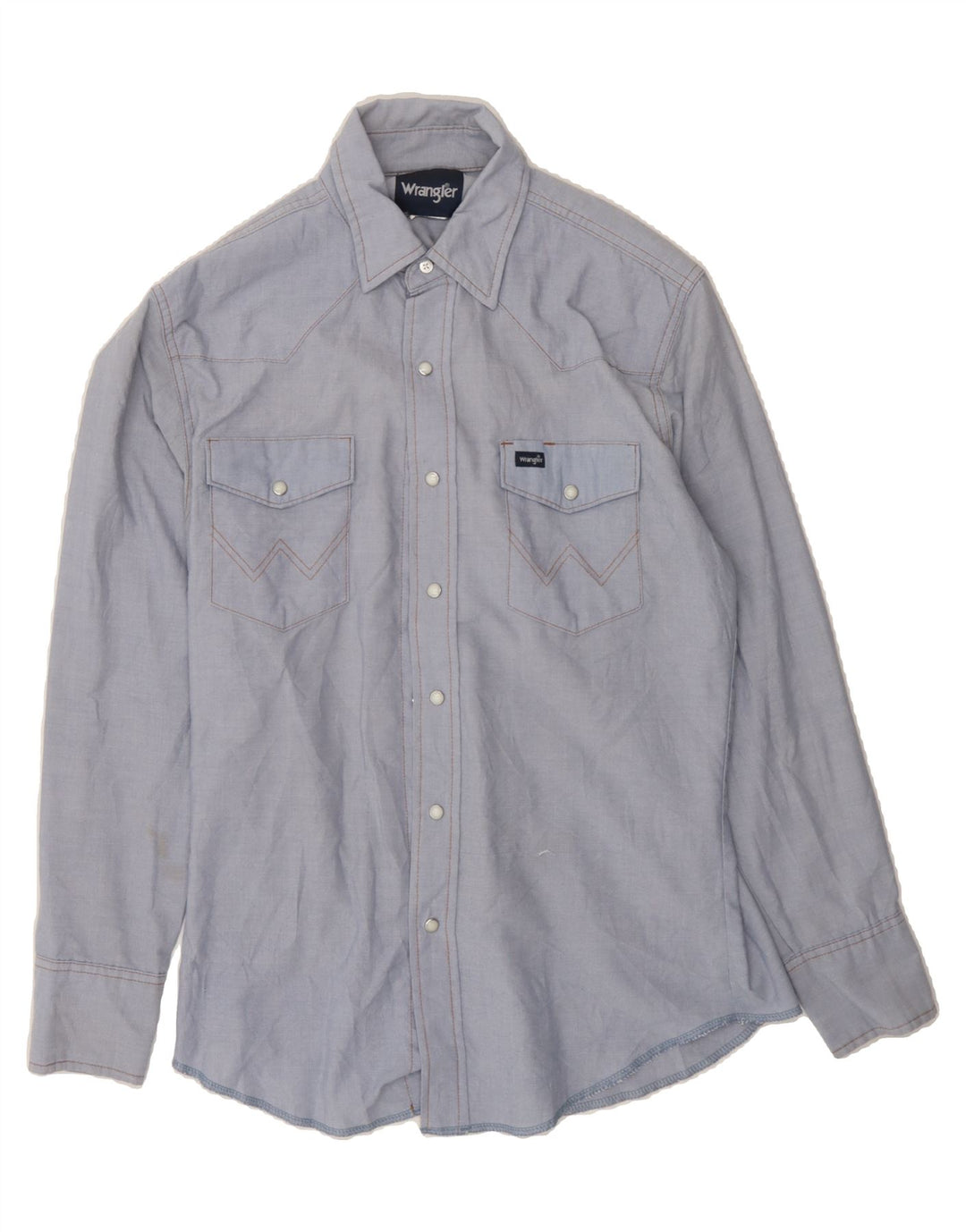 WRANGLER Mens Shirt Large Blue Vintage Wrangler and Second-Hand Wrangler from Messina Hembry 