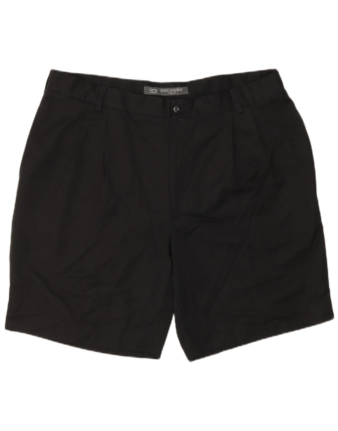 DOCKERS Herre Golf Pegged Chino Shorts W40 XL Sort Polyester