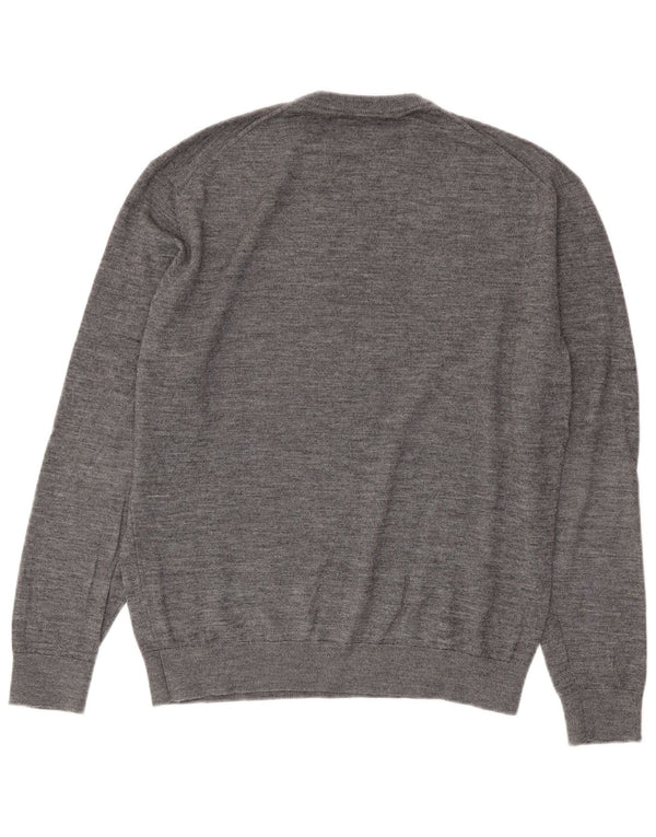 Zara Herre sweater med rund hals XL Grå