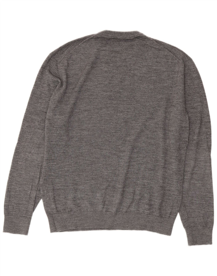 Zara Herre sweater med rund hals XL Grå