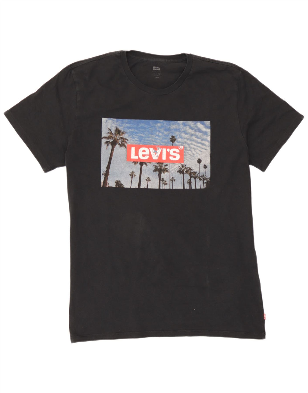 Levi's Herre grafisk T-shirt Top Stor sort bomuld
