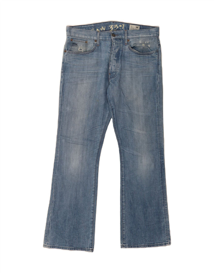 G-STAR Womens Distressed Bootcut Jeans W34 L32 Blue Cotton Vintage G-Star and Second-Hand G-Star from Messina Hembry 