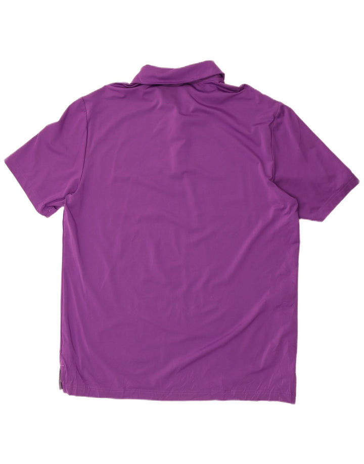 Adidas Poloskjorte til mænd Stor lilla polyester