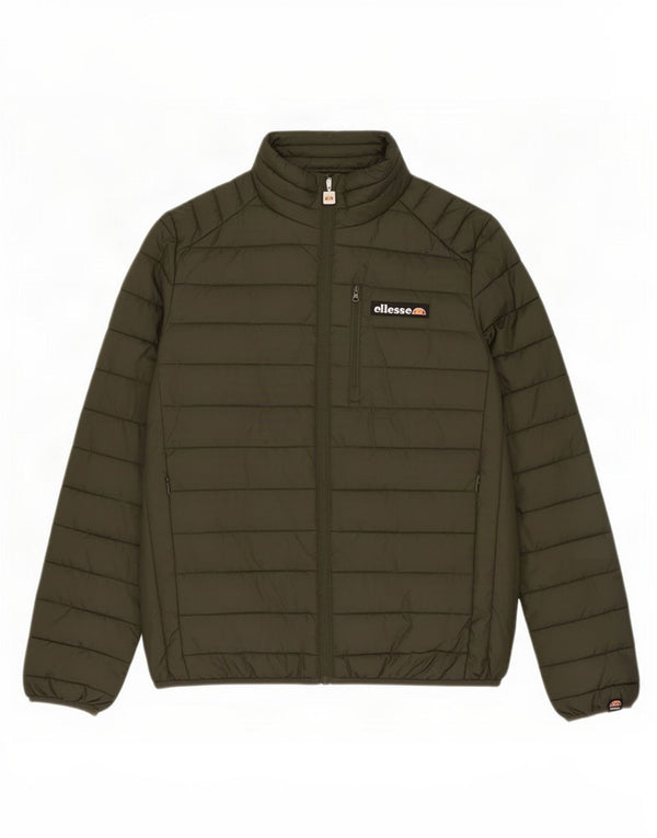 Ellesse Mens Padded Jacket UK 40 Large Khaki Polyester
