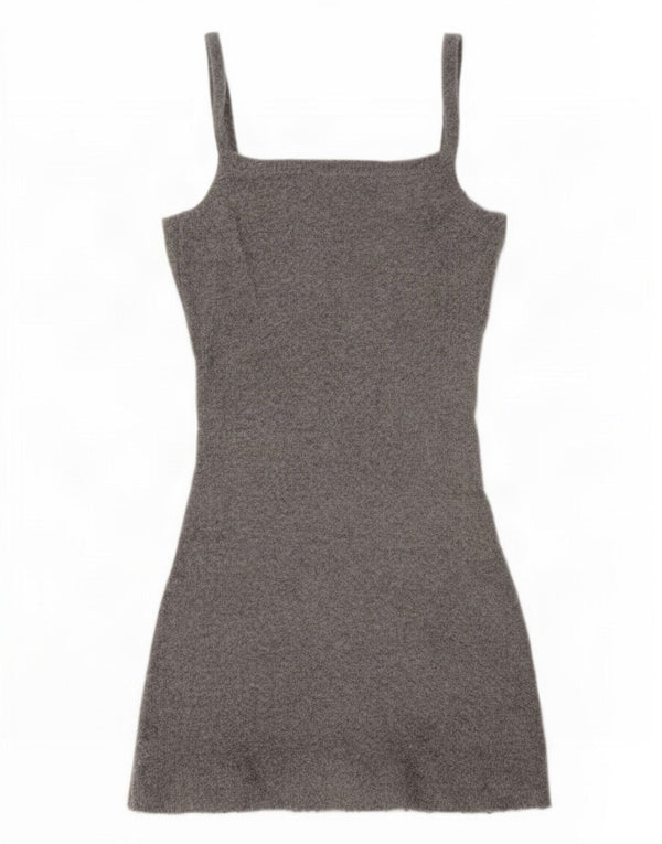 Zara Womens Knit Slip Dress UK 8 Small Grey