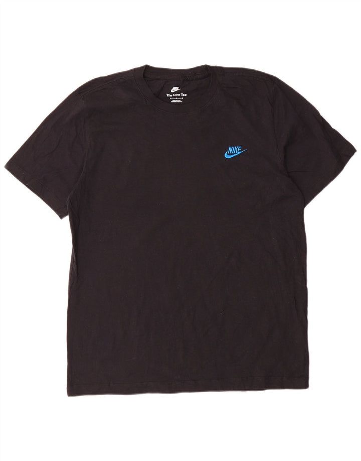 Nike T-shirt top til mænd, stor sort bomuld
