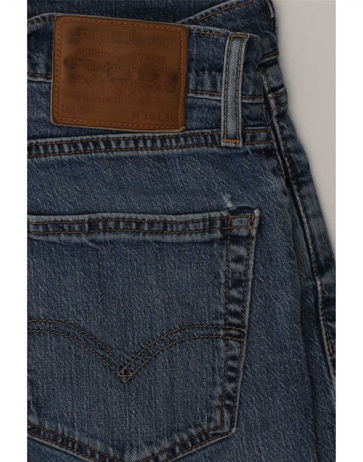 Levi's Dame 511 Slim Jeans W30 L30 Blå Bomuld