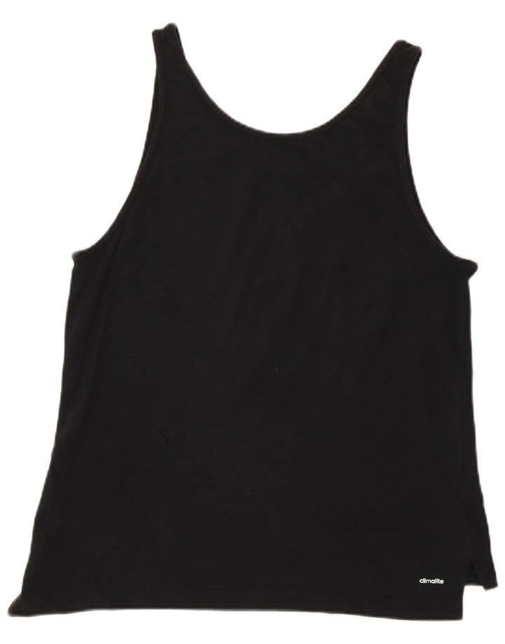 Adidas Dame Climalite Grafisk Vest Top UK 8/10 Small Black