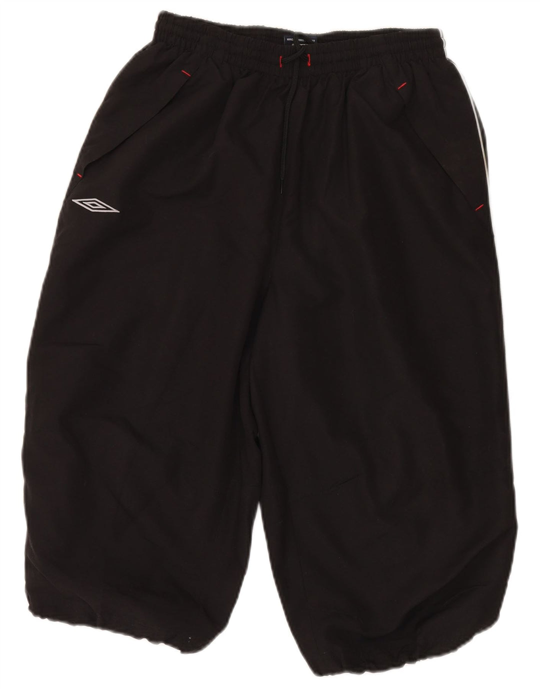 Umbro Herre Graphic Bermuda Sport Shorts Large Sort Polyester