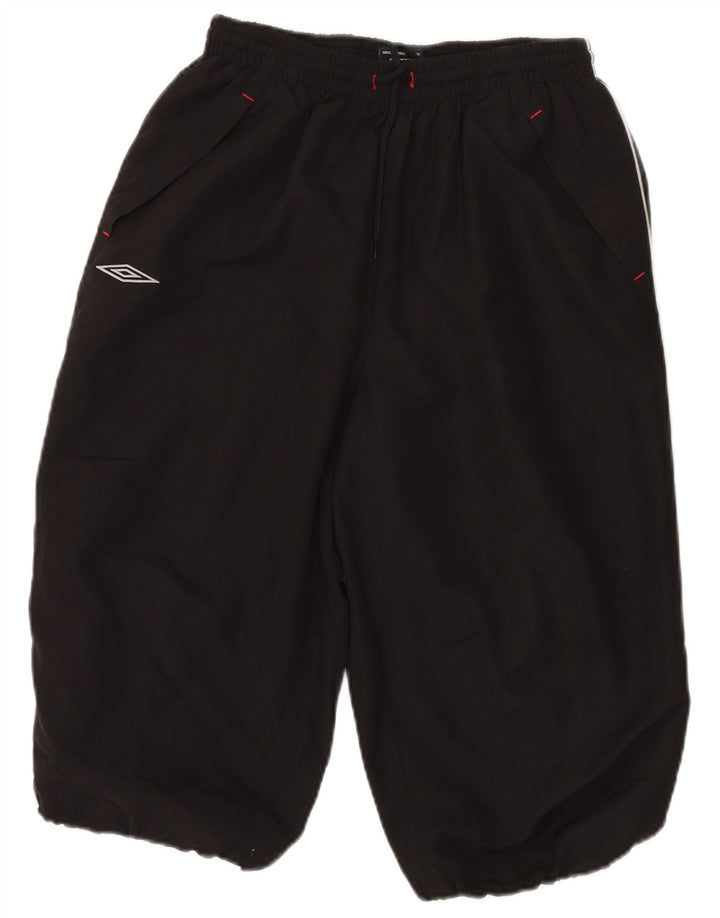 Umbro Herre Graphic Bermuda Sport Shorts Large Sort Polyester