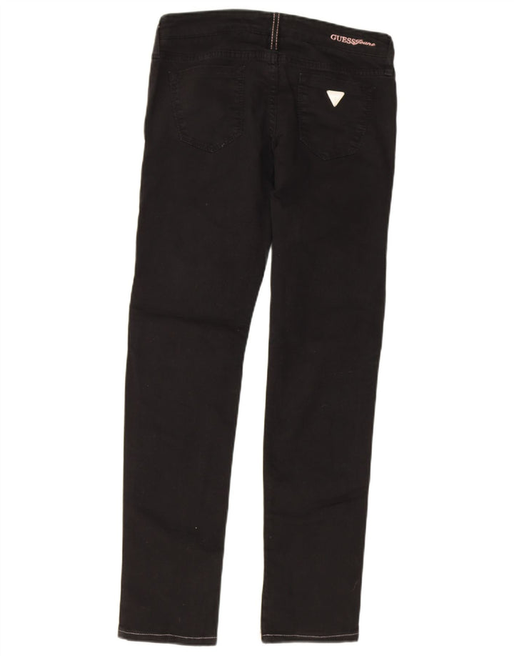 GUESS Slim Jeans til kvinder W26 L28 Sort bomuld