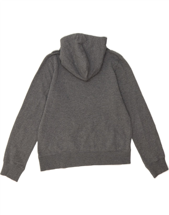 RUSSELL ATHLETIC Womens Graphic Hoodie Jumper US 10 Medium Grey Polyester Vintage Russell Athletic and Second-Hand Russell Athletic from Messina Hembry 