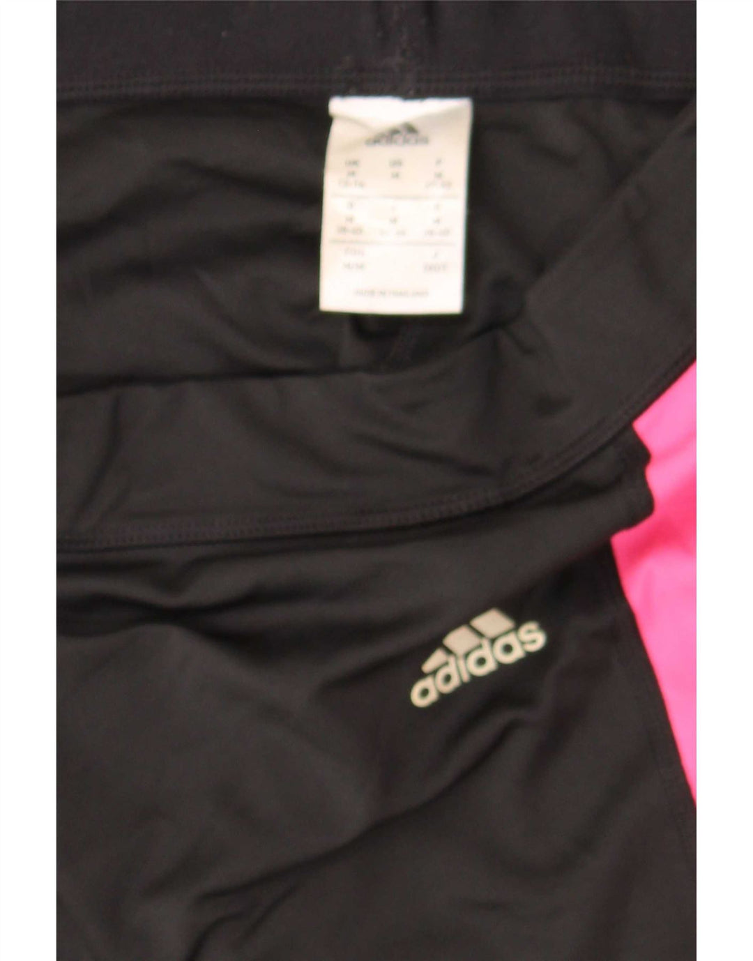Adidas Graphic Leggings til kvinder UK 12/14 Medium Black Colourblock
