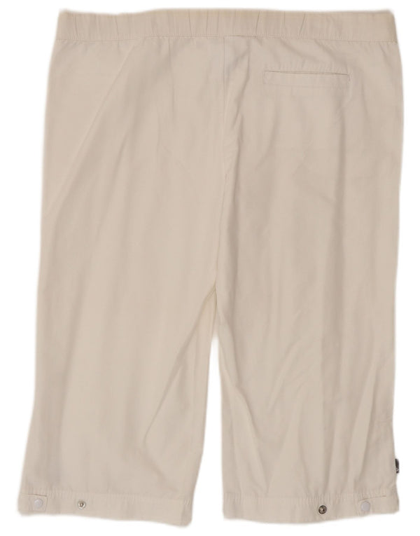 Adidas Bermuda Shorts til kvinder UK 14 Large W36 White Bomuld
