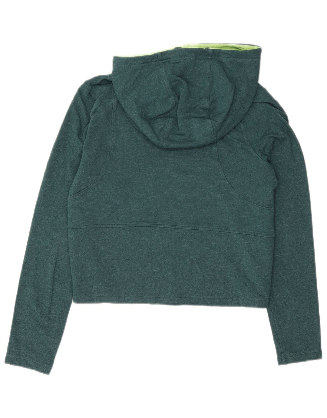 UNDER ARMOUR Dame Crop Hoodie Jumper UK 14 Medium Green