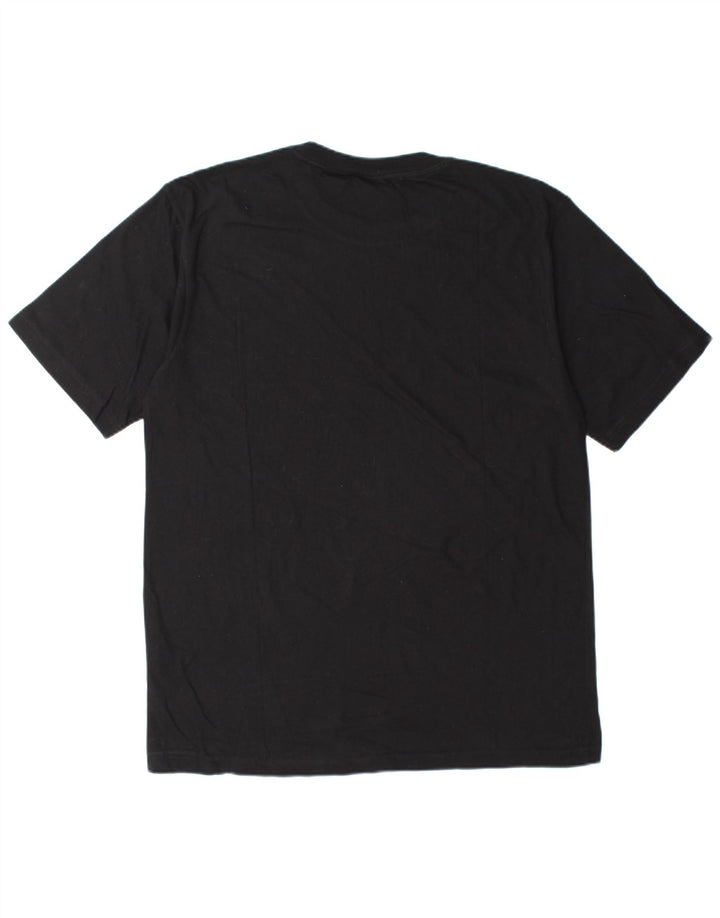 FILA Mens Graphic T-Shirt Top XL Black Cotton