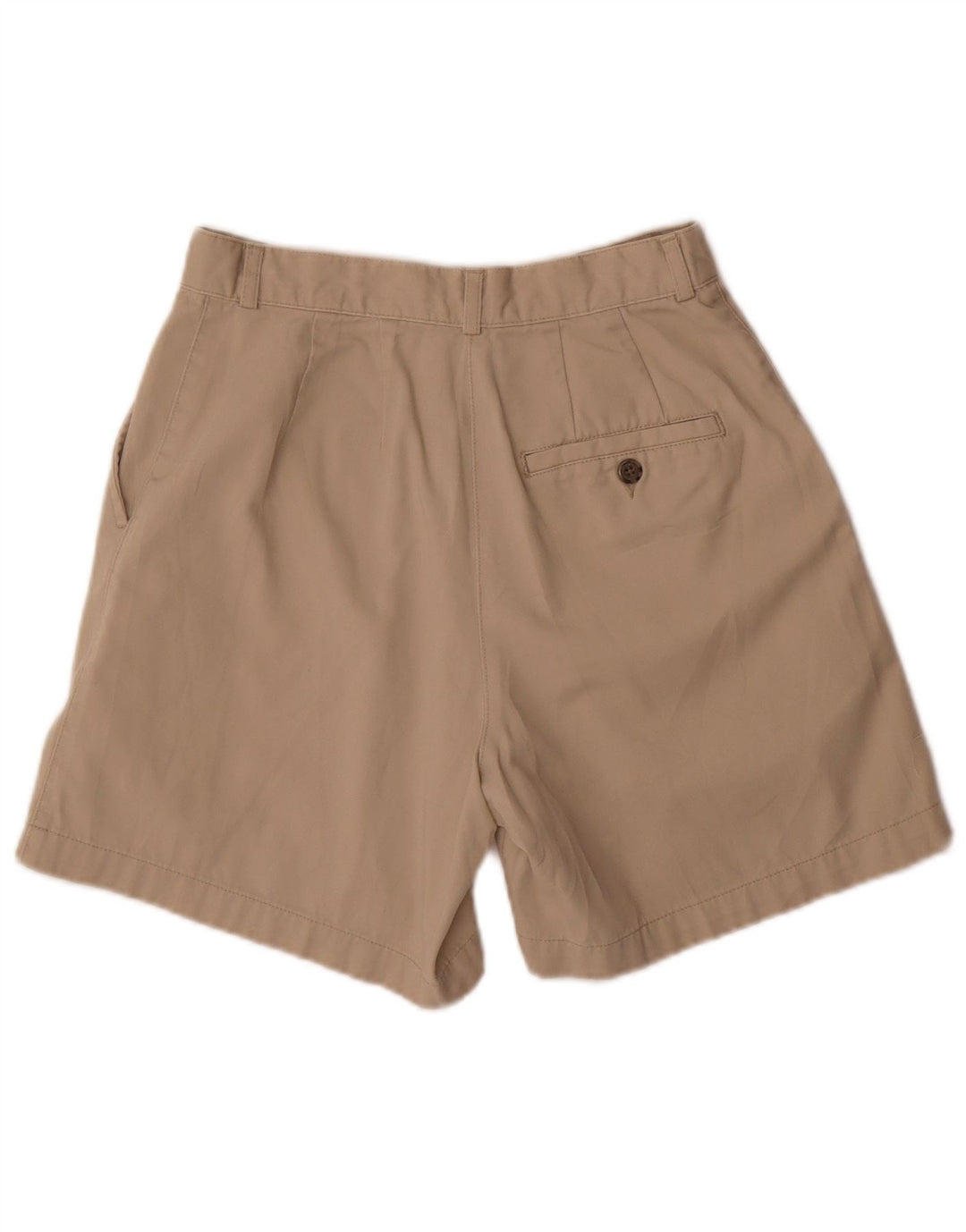 L.L.BEAN kvinders højtaljede chinoshorts US 6 Medium W26 Beige Bomuld