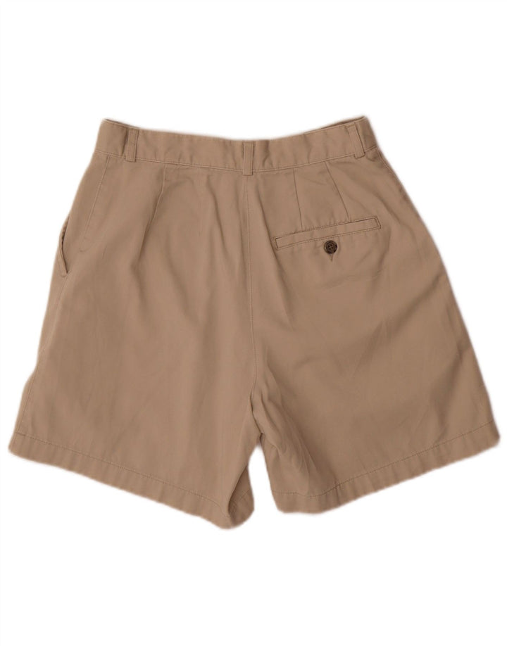 L.L.BEAN kvinders højtaljede chinoshorts US 6 Medium W26 Beige Bomuld