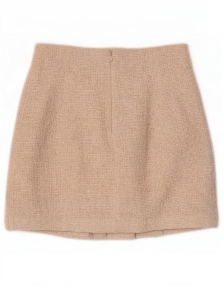 Zara Mini-nederdel til kvinder XS W24 Off White Polyester