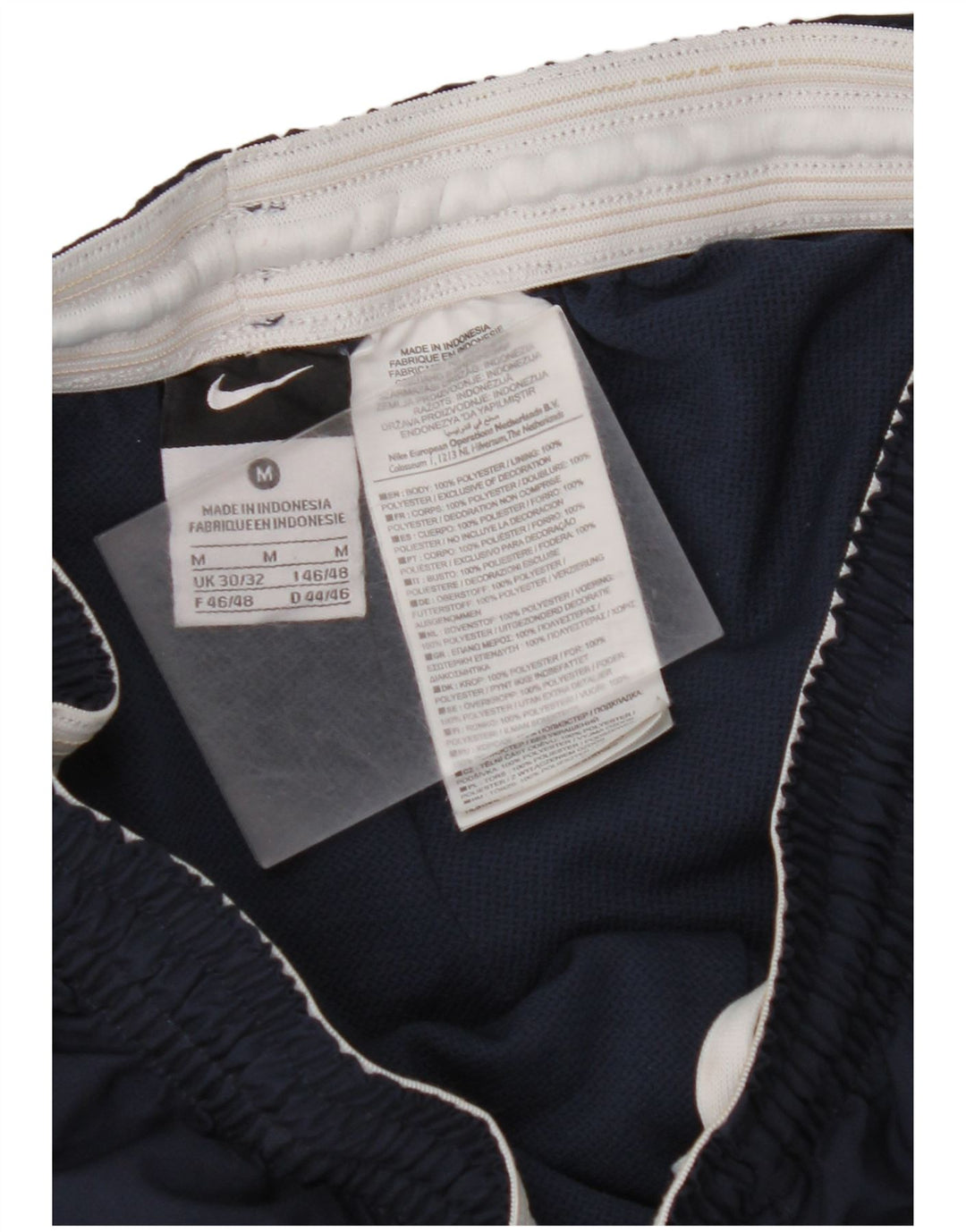 NIKE Sportshorts til mænd Medium Marineblå Colourblock Polyester