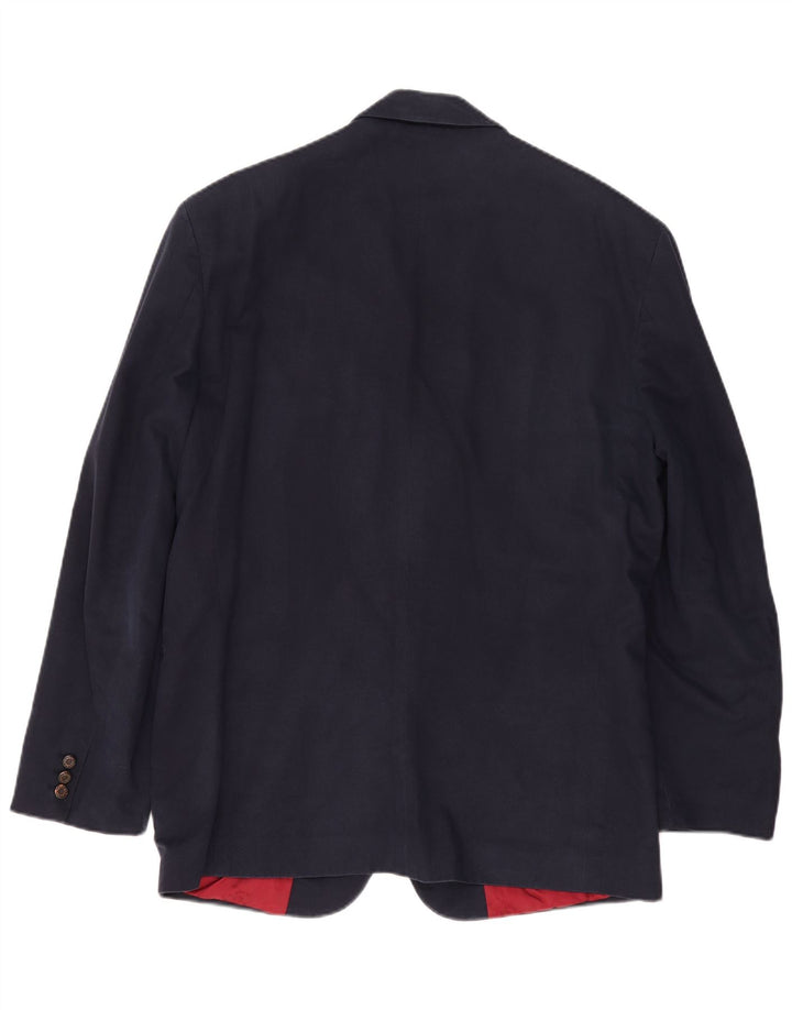 Paul & Shark Herre 2 Button Blazer Jacket UK 44 2XL Navy Blue Cotton