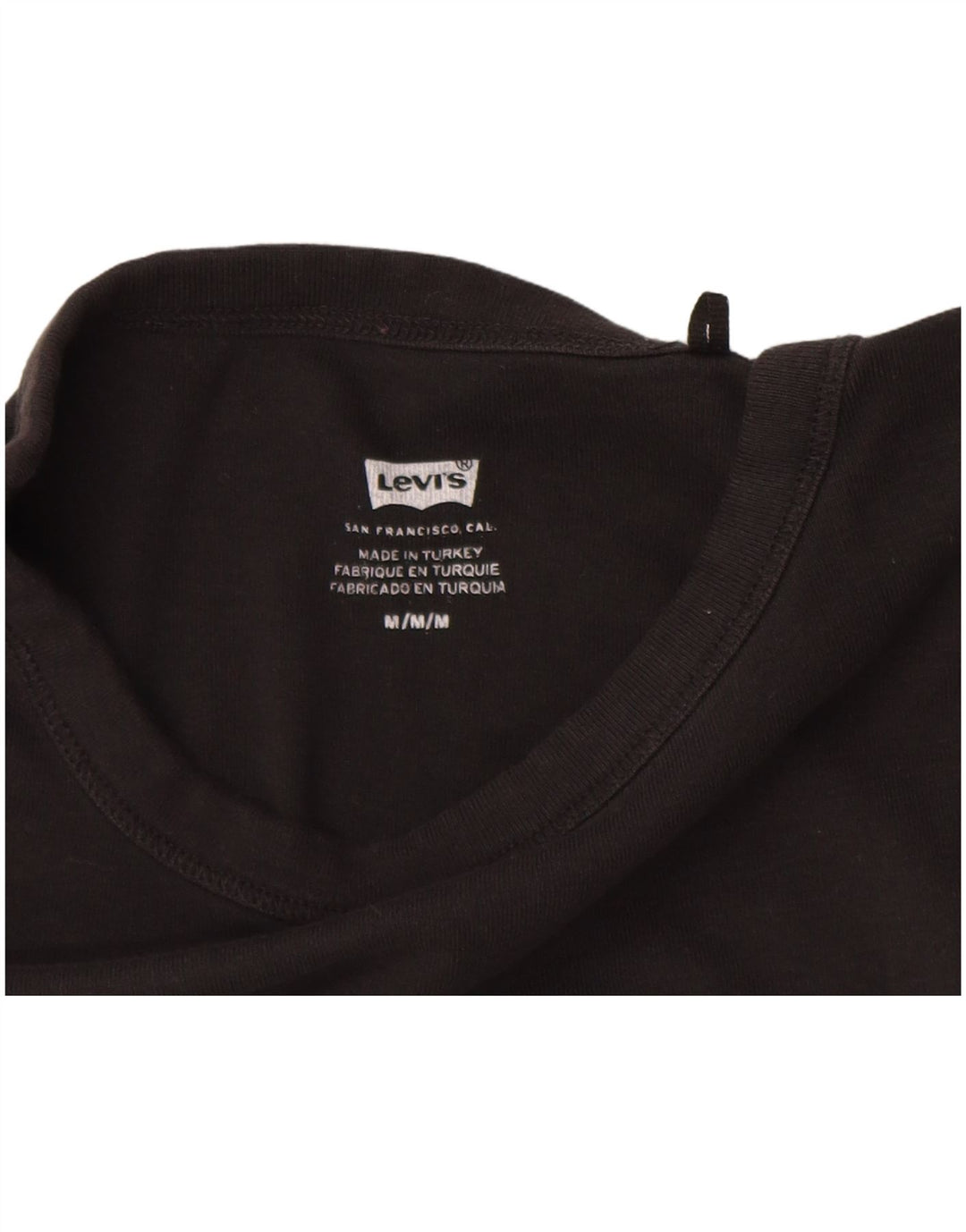 Levi's Dame Grafisk T-Shirt Top UK 12 Medium Sort
