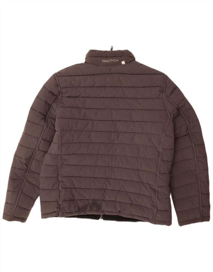 NAUTICA Herre vendbar polstret jakke UK 40 Stor sort polyester