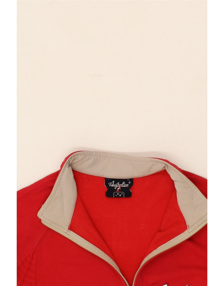 AUSTRALIAN L'ALPINA Womens Tracksuit Top Jacket UK 12 Medium Red Vintage AUSTRALIAN L'ALPINA and Second-Hand AUSTRALIAN L'ALPINA from Messina Hembry 