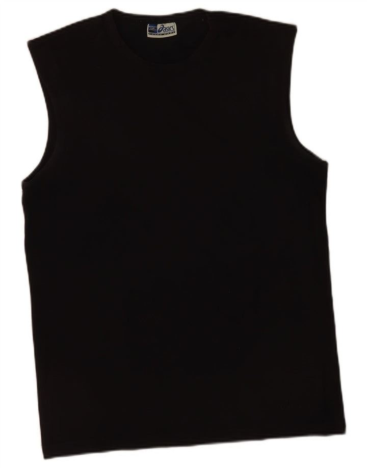 Asics Herrevest Top Stor Sort Bomuld