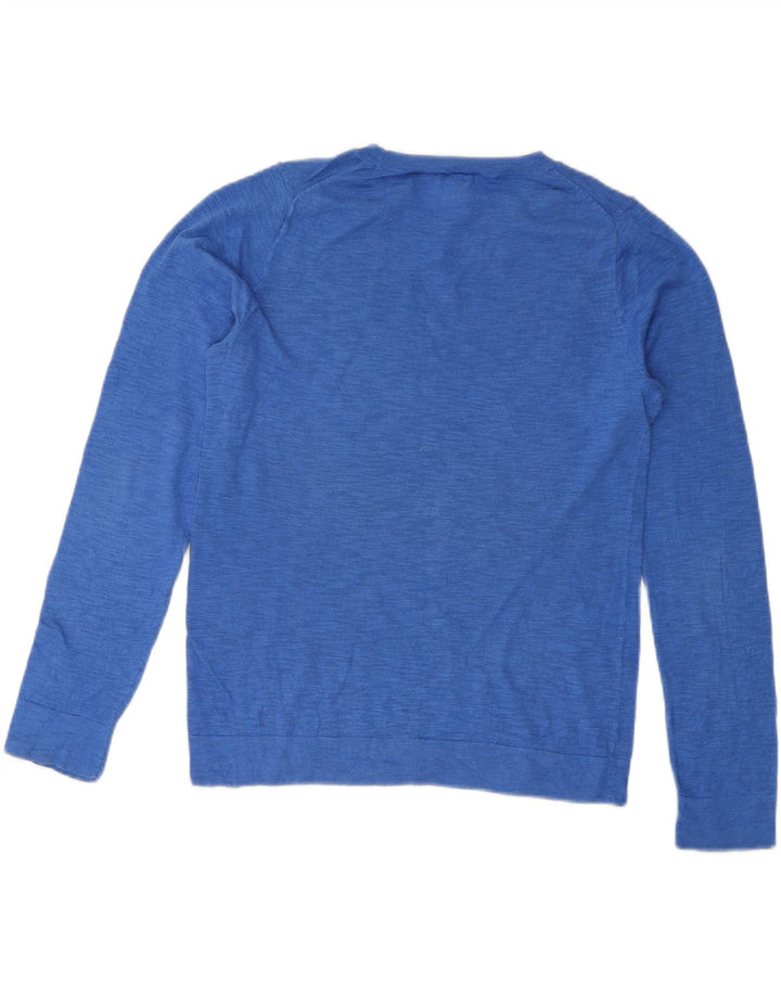 J. CREW Womens Crew Neck Jumper Sweater UK 14 Medium Blue Vintage J. Crew and Second-Hand J. Crew from Messina Hembry 
