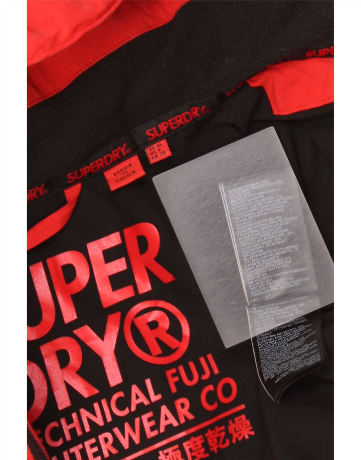 Superdry Womens Oversized Polstret hættejakke UK 10 Lille rød polyester