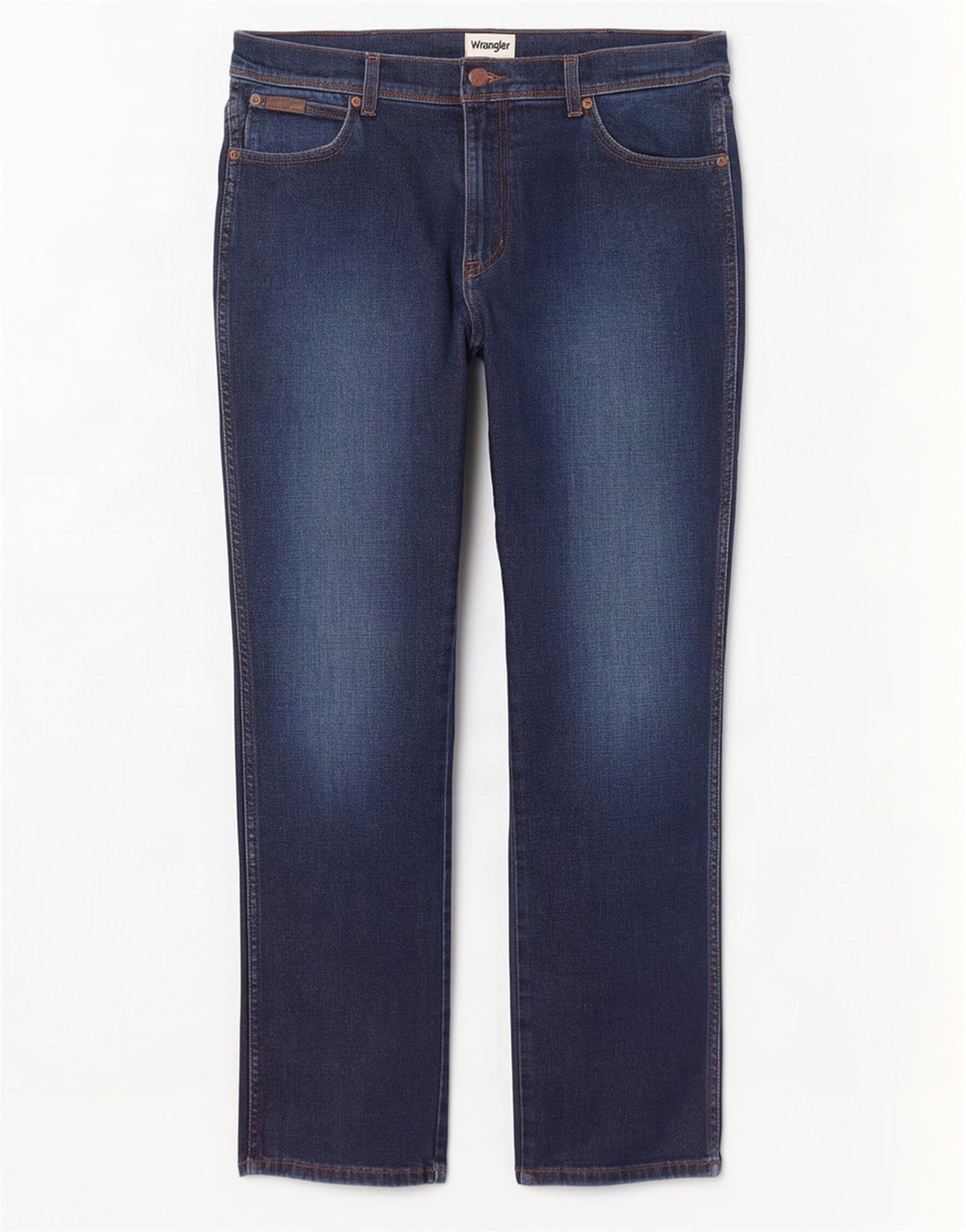 Wrangler Herre Texas Slim Jeans W34 L32 Blå Bomuld