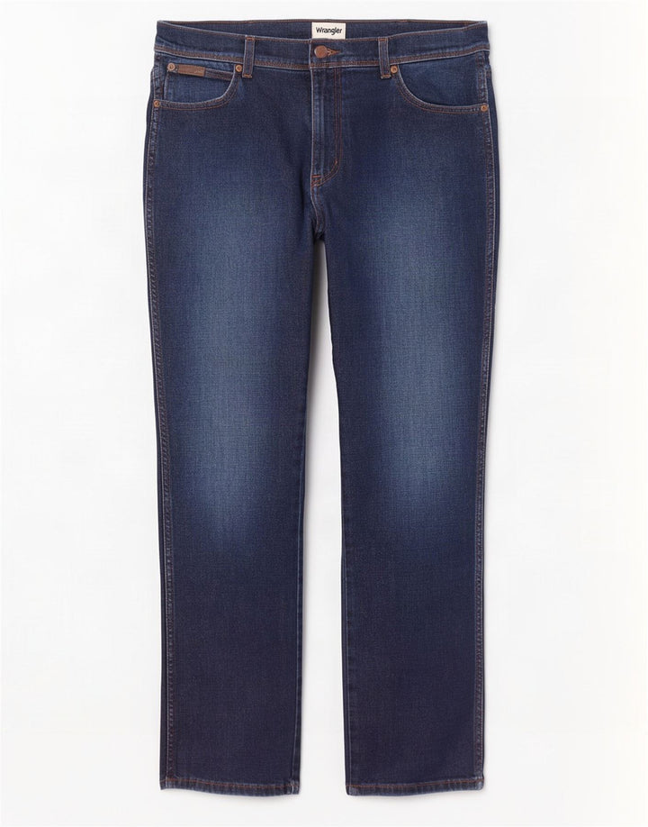 Wrangler Herre Texas Slim Jeans W34 L32 Blå Bomuld