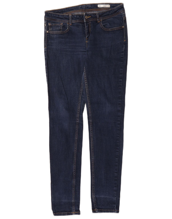 Zara Dame Skinny Jeans med lav talje EU 40 Medium W30 L31 Marineblå