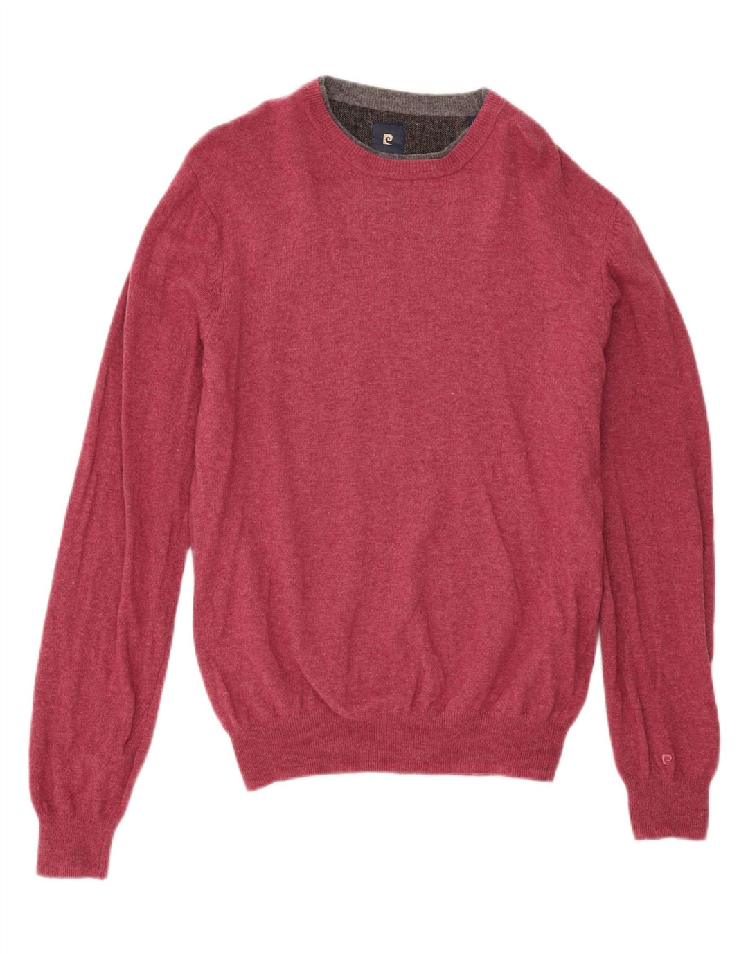 PIERRE CARDIN Mens Crew Neck Jumper Sweater Large Pink Vintage Pierre Cardin and Second-Hand Pierre Cardin from Messina Hembry 