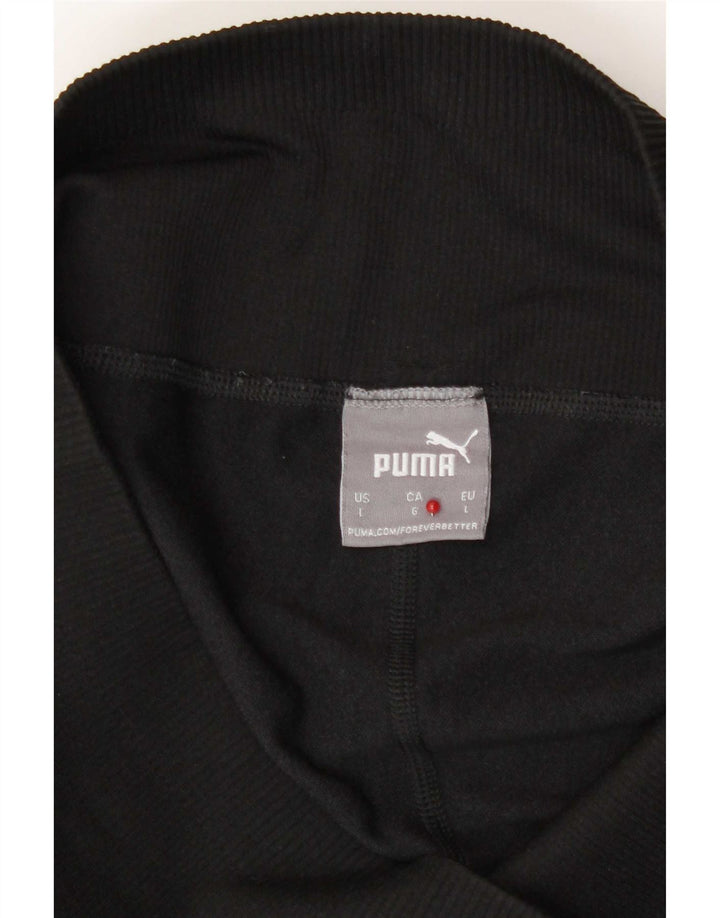 Puma Grafiske Leggings til kvinder UK 14 Stor sortstribet