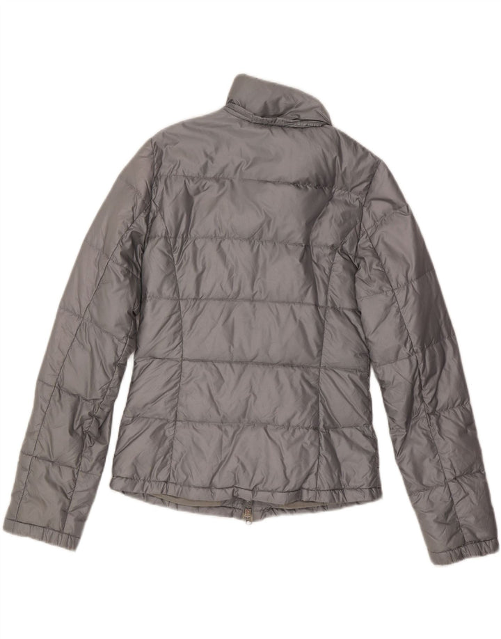 PATRIZIA PEPE Womens Padded Jacket IT 42 Medium Silver Nylon Vintage Patrizia Pepe and Second-Hand Patrizia Pepe from Messina Hembry 