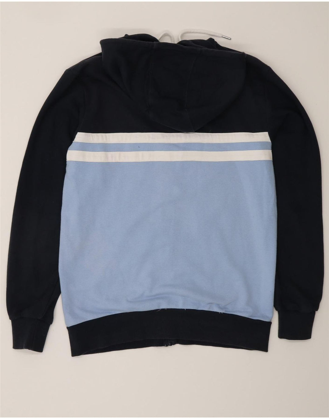 ELLESSE Hættetrøje med lynlås til mænd Medium Marineblå Colourblock Bomuld