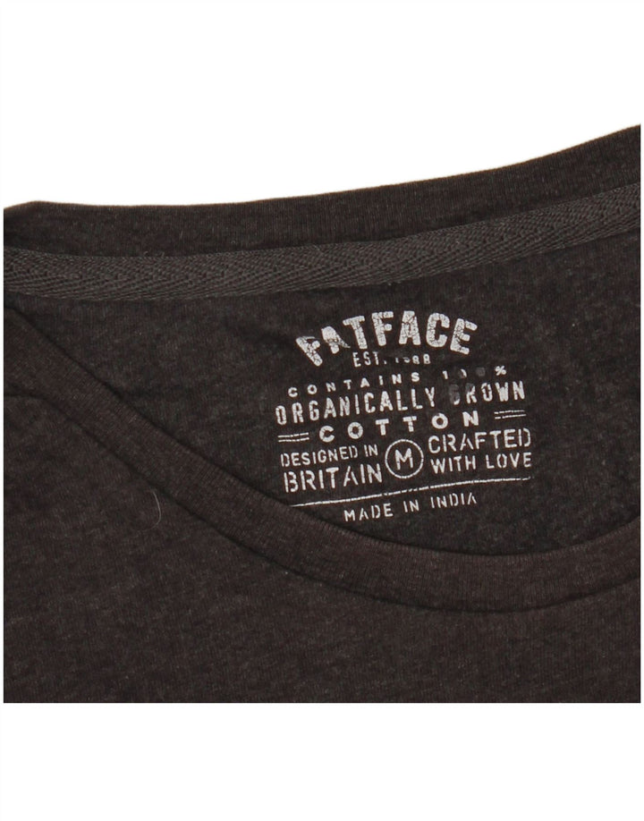 FAT FACE Herre T-Shirt Top Medium Grey Bomuld