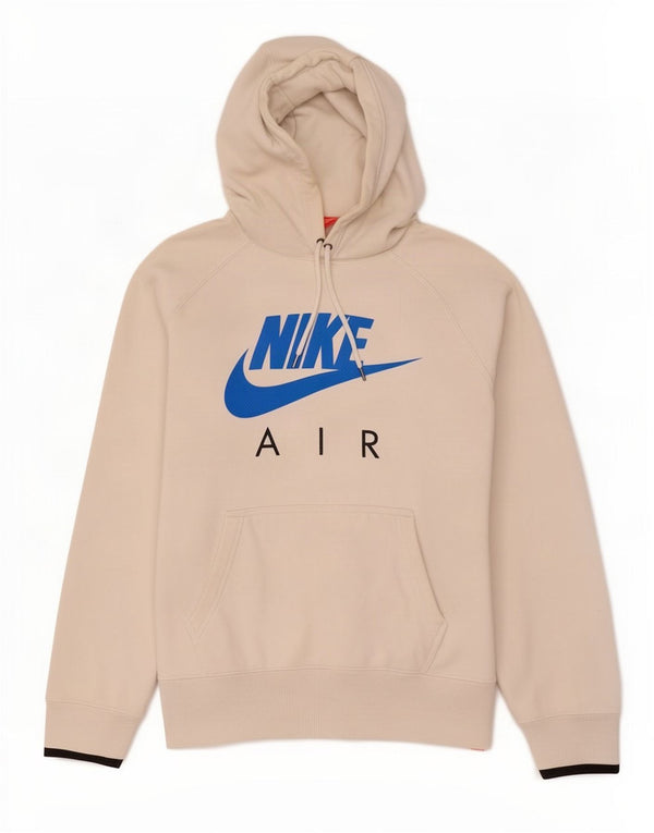 Nike grafisk hættetrøje til mænd, stor råhvid bomuld