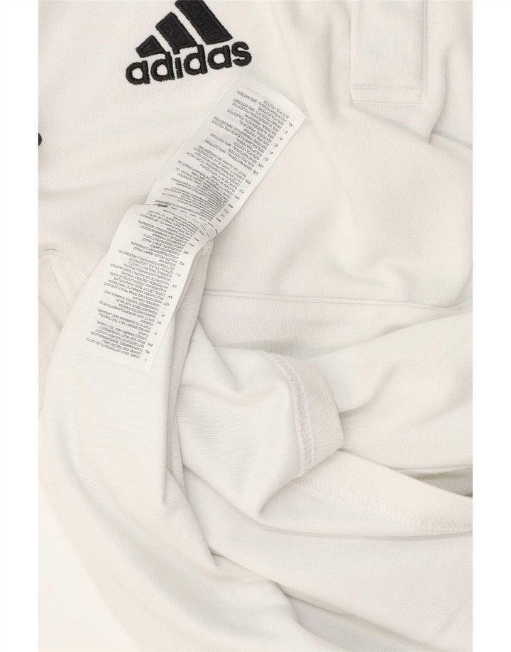 Adidas Aeroready Polo Shirt Medium White Bomuld til mænd