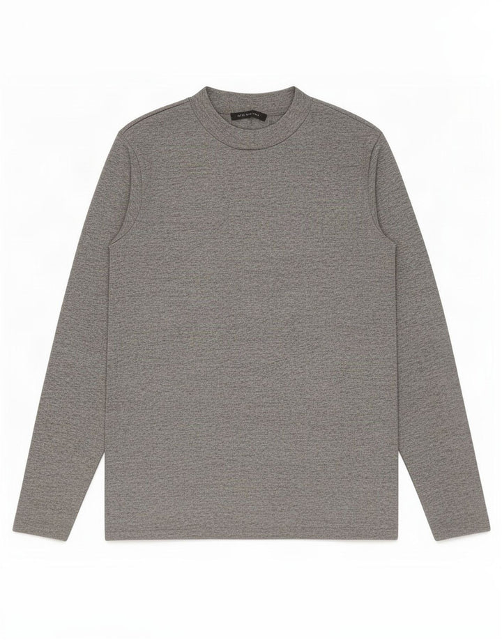 Marks & Spencer Dametop Langærmet UK 14 Large Grå Flecked Polyester