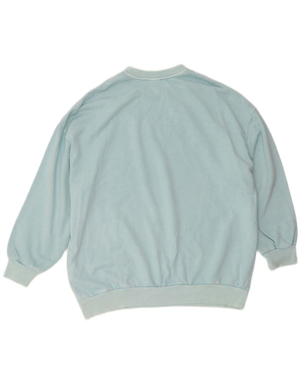 Levi's Herre Grafisk Loose Fit Sweatshirt Jumper Lille turkis bomuld