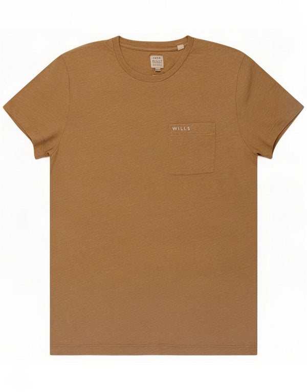 Jack Wills Herre T-shirt Top Medium Beige Cotton